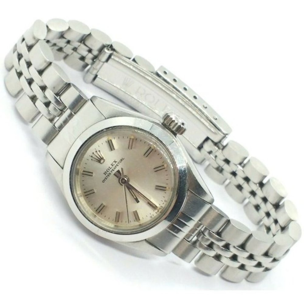 Vintage 1972 Women's Rolex Oyster Perpetual Stainless Steel Lady's Watch - 6718